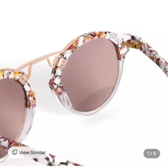 NWT. KREWE ST. LOUIS MIRRORED | LOTUS TO CRYSTAL ROSE GOLD - Picture 4 of 10